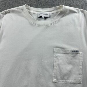 Maison Labiche Paris Pocket T-Shirt Mens Medium White Organic Cotton Portugal